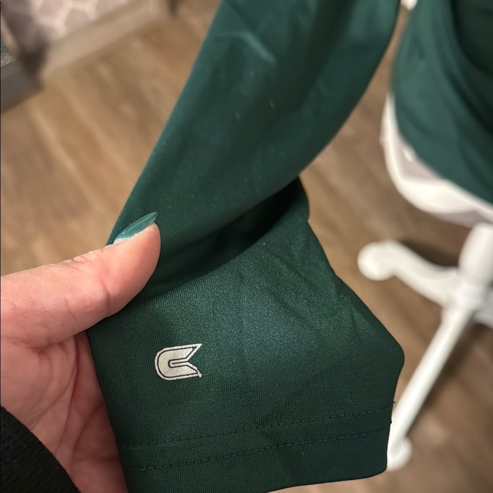 Green Charlotte Quarter-Zip Pullover - Picture 4 of 5